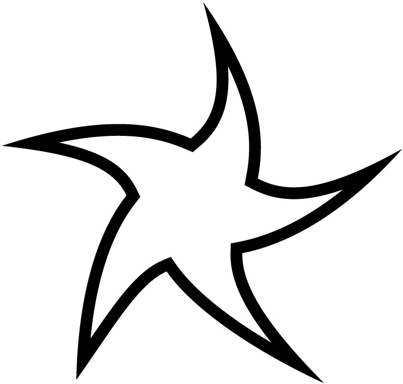 800x763 Star Clipart Curved