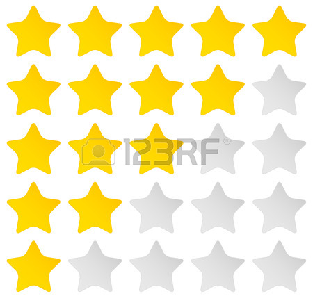 450x436 Vector Illustration Of Star Rating System With 5 Stars From Zero