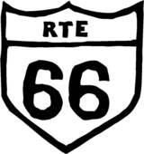 160x170 Clip Art Of Route 66 Rr Mw Route66