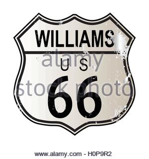 300x320 Main Street Route 66 Williams Arizona Stock Photo, Royalty Free