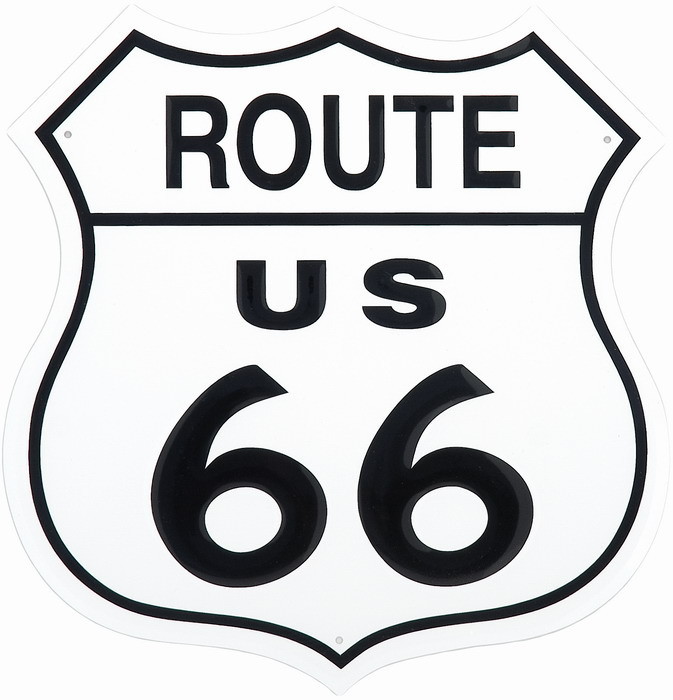 673x700 Route 66 Shield Tin Signs, Metal Signs Sold