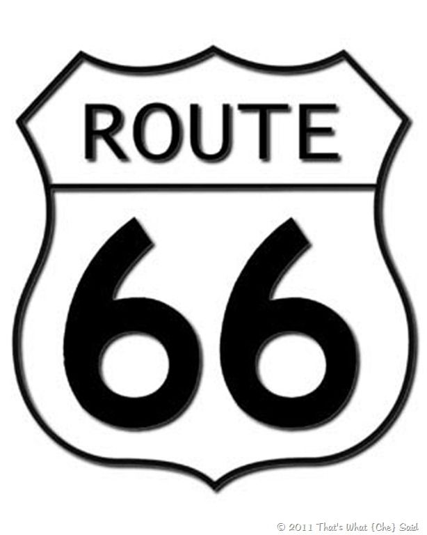 614x768 Sign Clipart Route 66