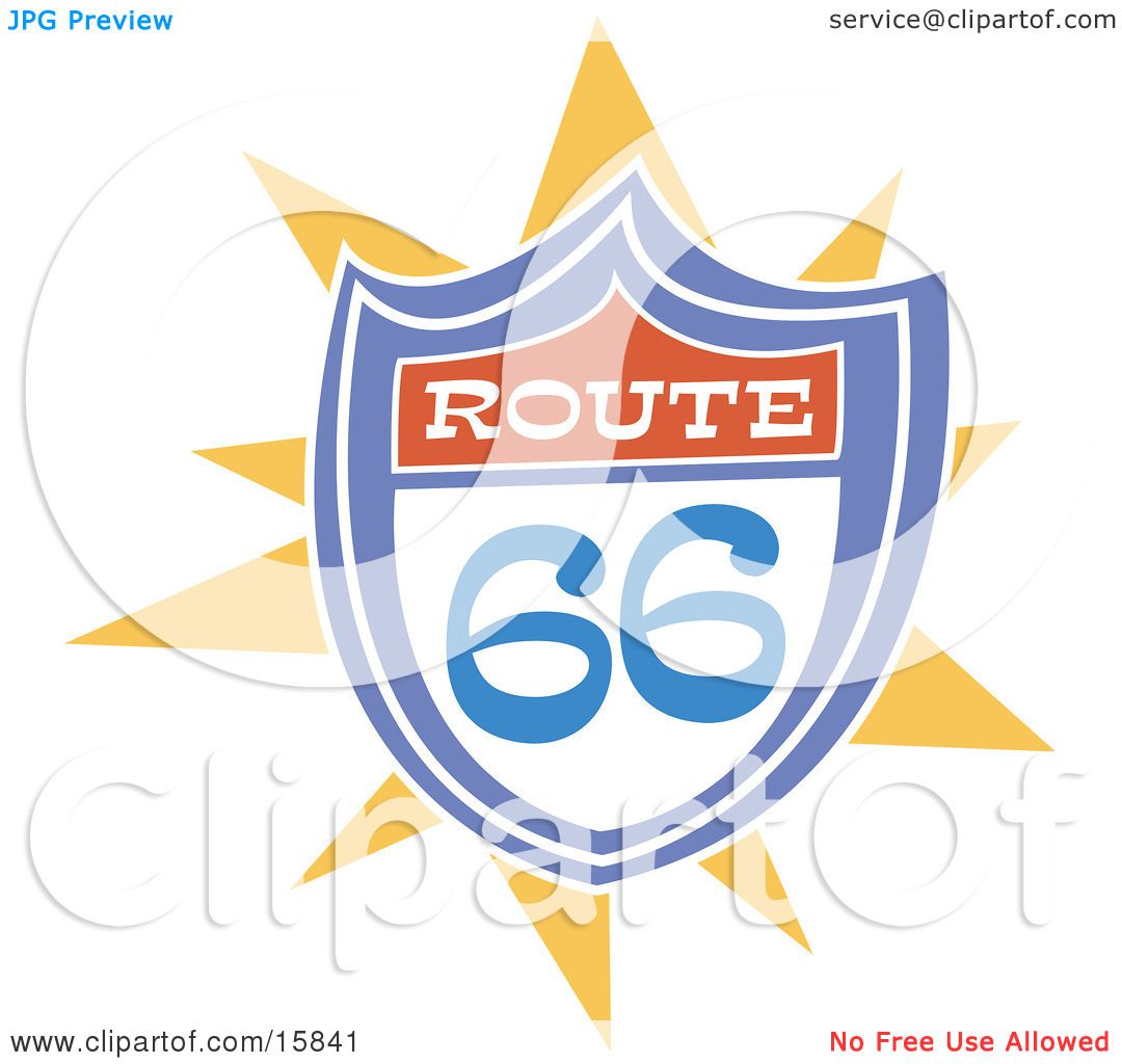 1080x1024 Advertisement Clipart Route 66