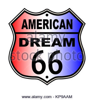 300x320 American Dream Route 66 Sign Stock Vector Art Amp Illustration