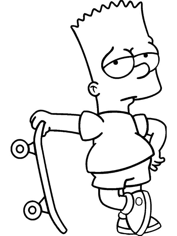 600x800 52 Best Bart And Family Coloring Page Images