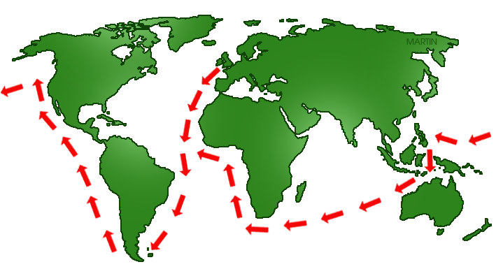 709x385 Explorers Clip Art By Phillip Martin, Drake's Route