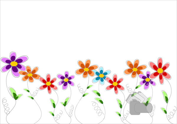 Row Of Flowers Clipart | Free download best Row Of Flowers Clipart on