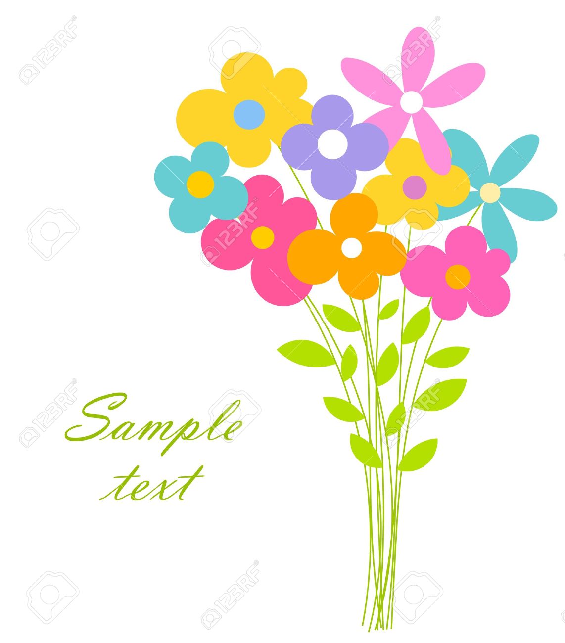 Row Of Flowers Clipart | Free download best Row Of Flowers Clipart on