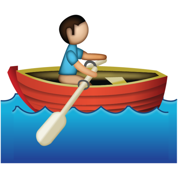 600x600 Download Man Rowing Emoji Emoji Island