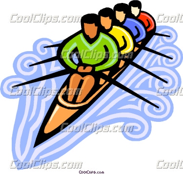 375x357 Rowing Team Clip Art