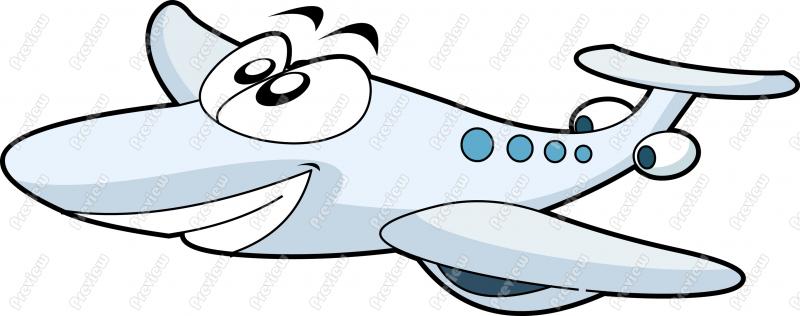 800x316 Jet Character Clip Art