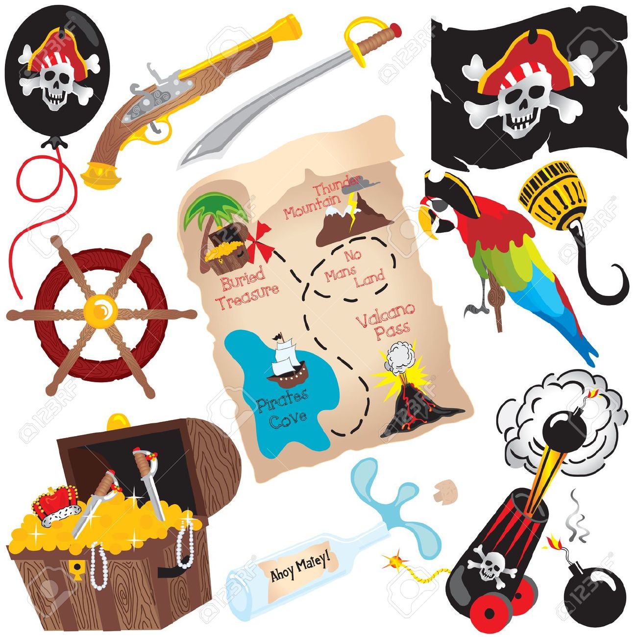 1300x1300 Pirate Map Clip Art Many Interesting Cliparts