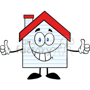 300x300 Royalty Free 6475 Royalty Free Clip Art Smiling House Cartoon