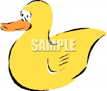 350x297 Royalty Free Clipart Image Yellow Rubber Duck