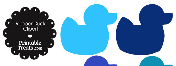 610x229 Blue Clipart Rubber Duck
