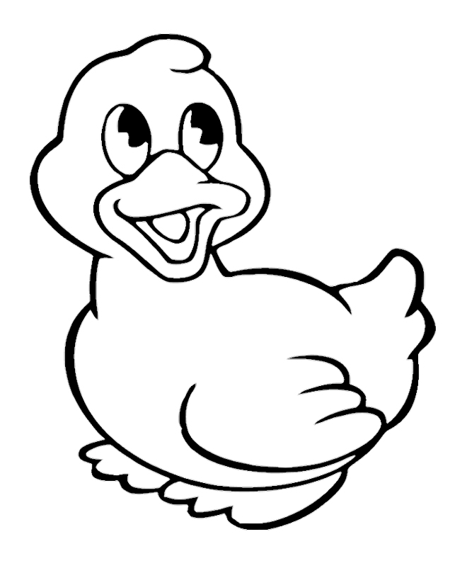 660x809 Duck Clipart Black And White