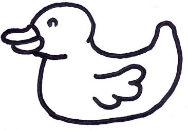 366x256 Duck Clipart Template