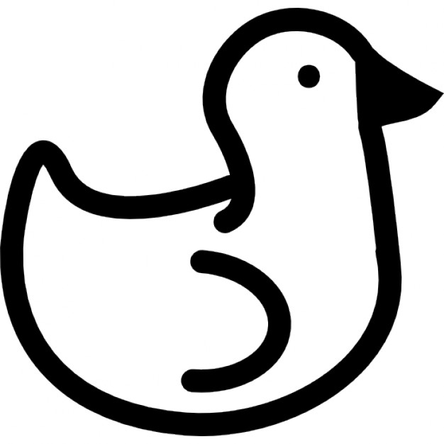 626x626 Duck Side View Outline Icons Free Download