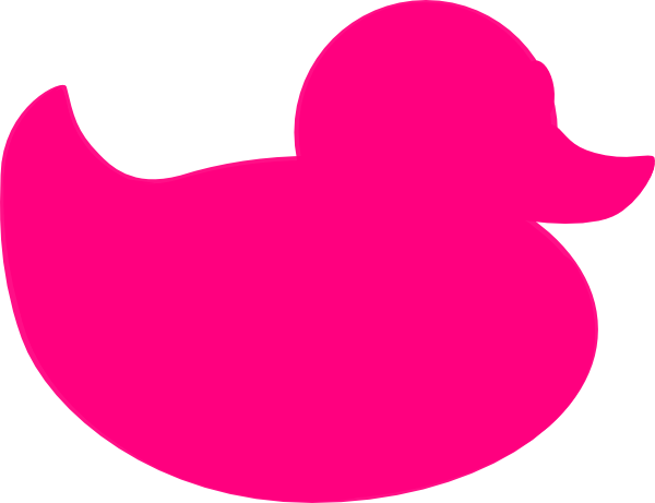 600x461 Pink Rubber Duck Clip Art
