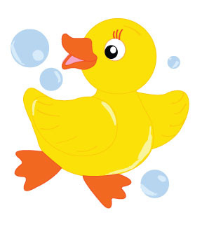288x324 Rubber Ducky Border Clipart