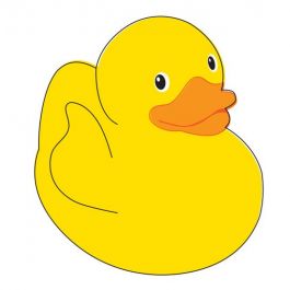 265x265 Yellow Rubber Duck Tattoo