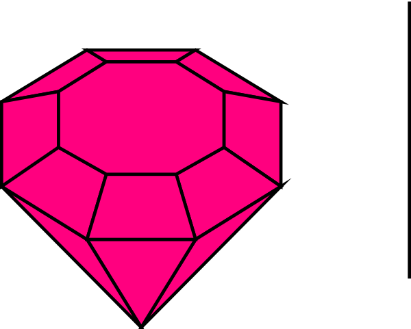 600x481 Pink Gem 1 Clip Art