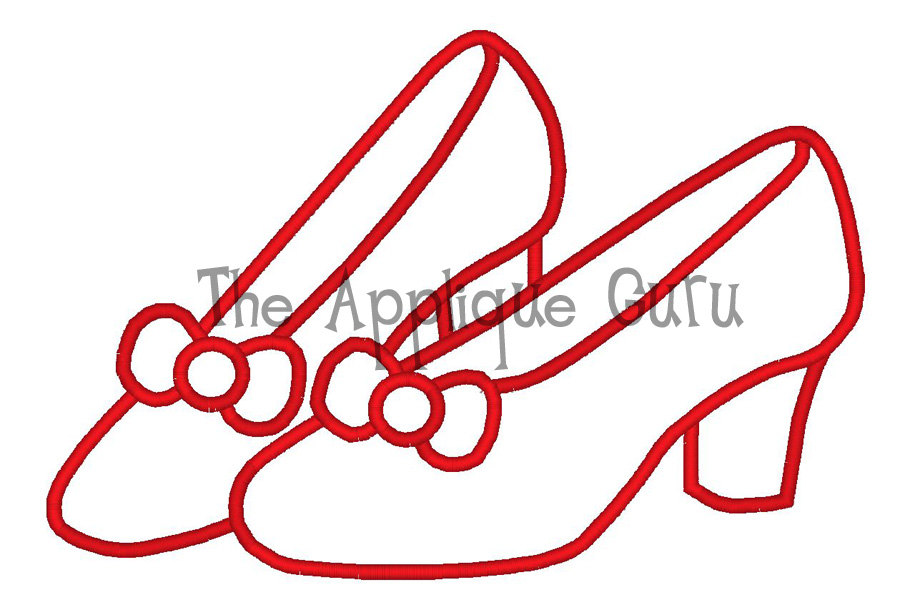 900x595 Ruby Slippers Clipart
