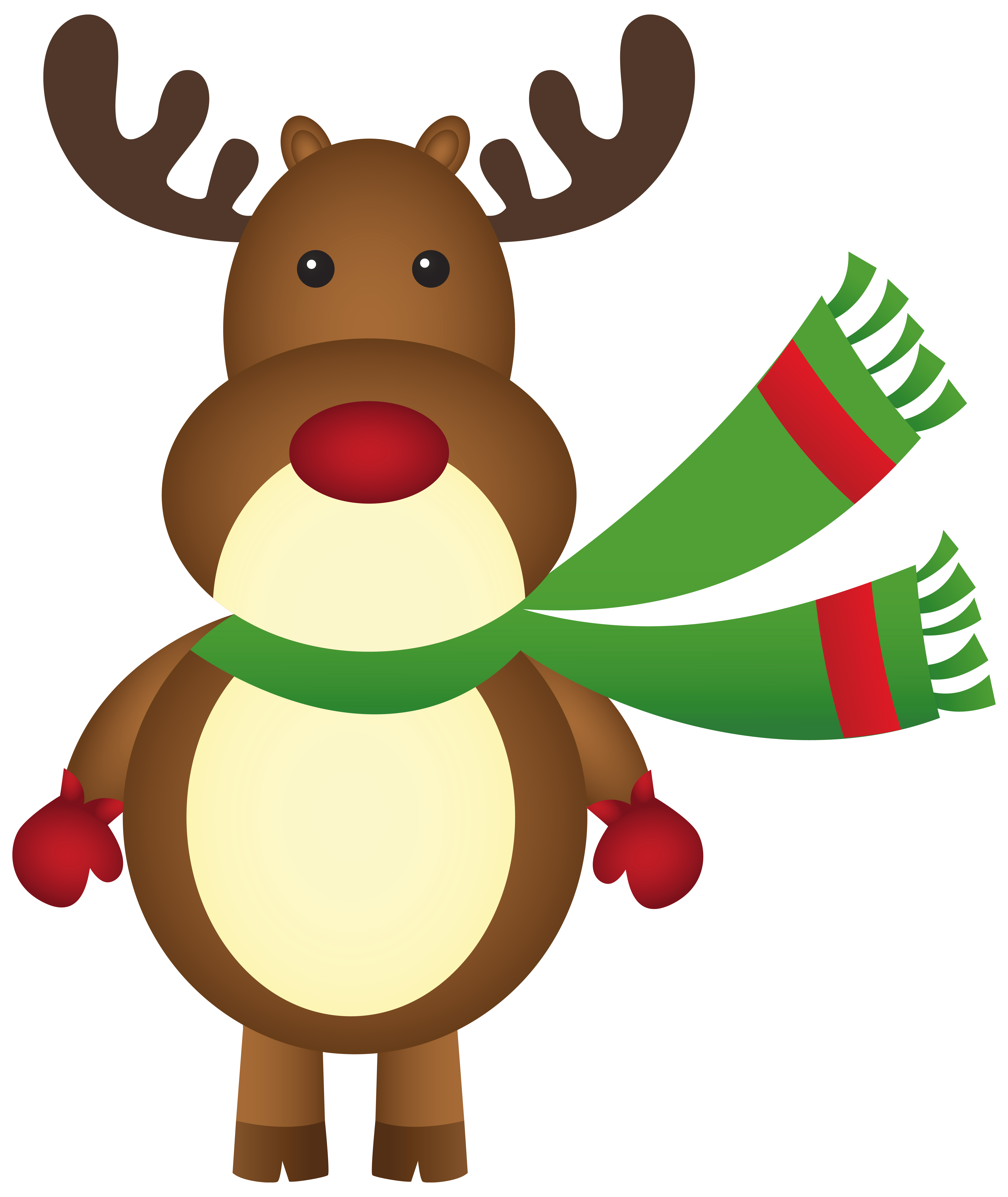 5212x6187 Christmas Rudolph With Scarf Png Clipart Imageu200b Gallery