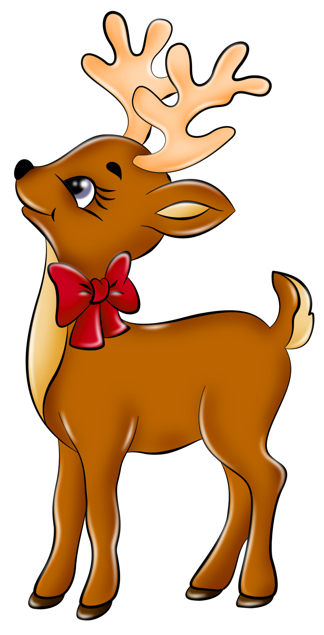 1064x2086 Free Clipart Reindeer