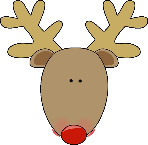 500x488 Rudolph Face Clip Art