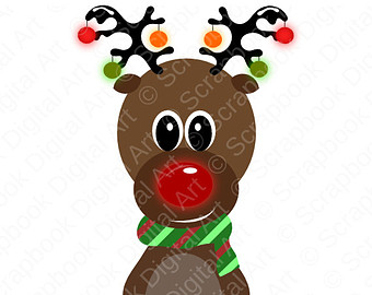 340x270 Clipart Of Rudolph The Red Nosed Reindeer