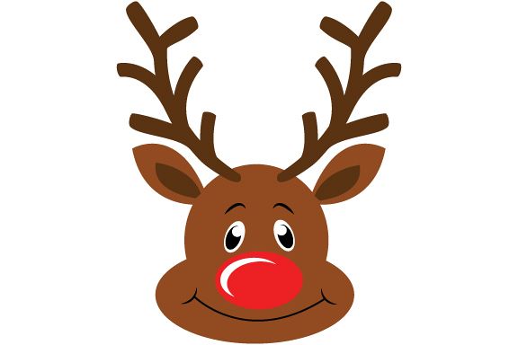 576x384 Rudolph Instant Download Reindeer Vecto Design Bundles