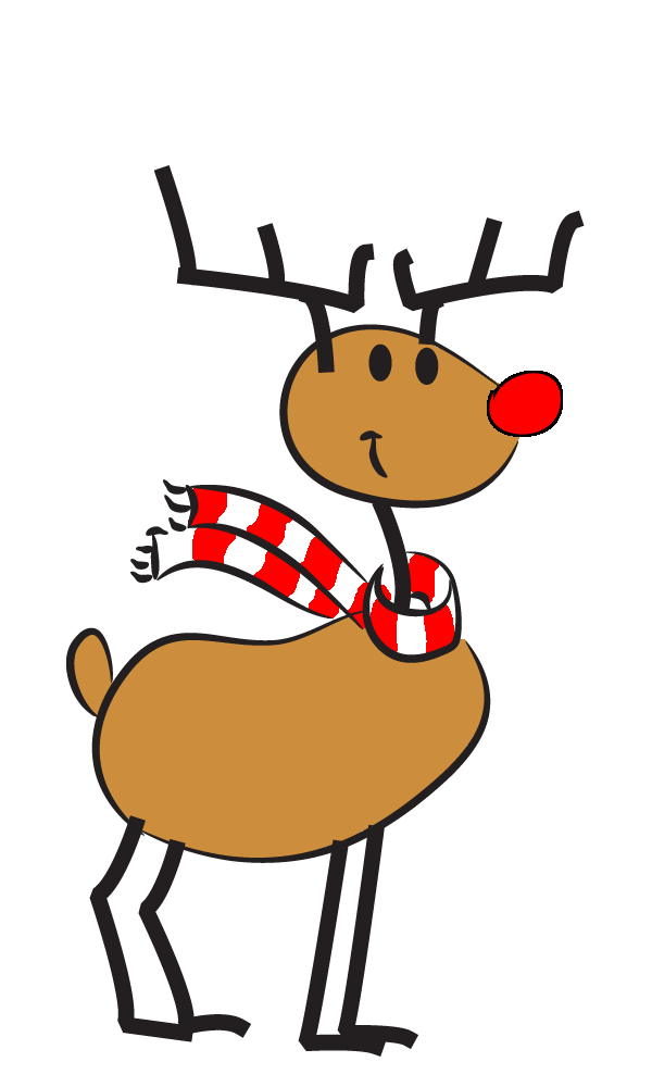 600x1000 Reindeer Clipart Cat
