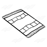 160x160 Clip Art Black And White Rug Clipart
