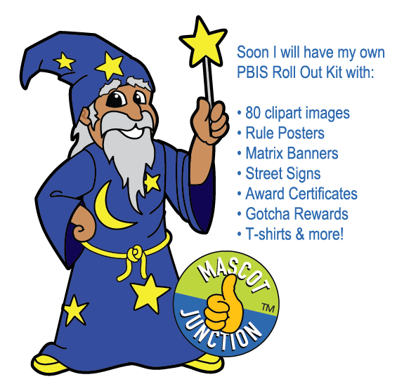 565x557 Wizard Mascot Clip Art