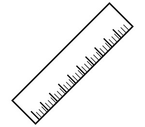 300x263 Concept Of Education With Ruler. Royalty Free Stock Image