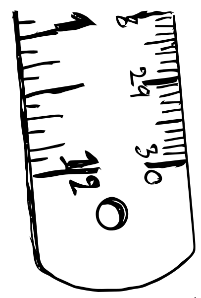 406x600 Ruler Black White Clipart Clipart Panda