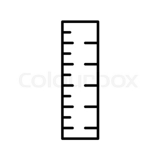 320x320 Black Ruler, Measuring Scale, Protractor And Pencil Isolated