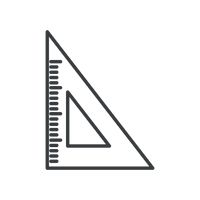 200x200 Shape Shapes Geometry Geometries Triangle Triangles Shapes Ruler