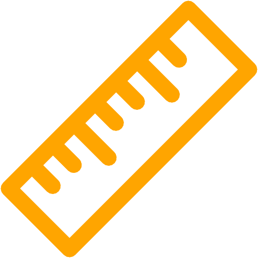 512x512 Free Orange Ruler Icon