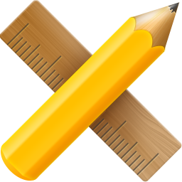 256x256 Pencil And Ruler Icon Free Icons Download