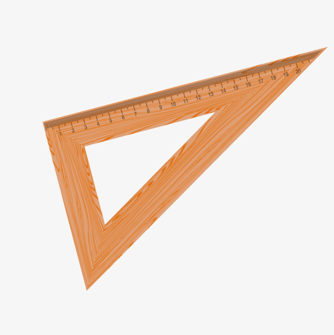 650x651 Yellow Wooden Triangle Ruler, Yellow, Wood, Triangle Png