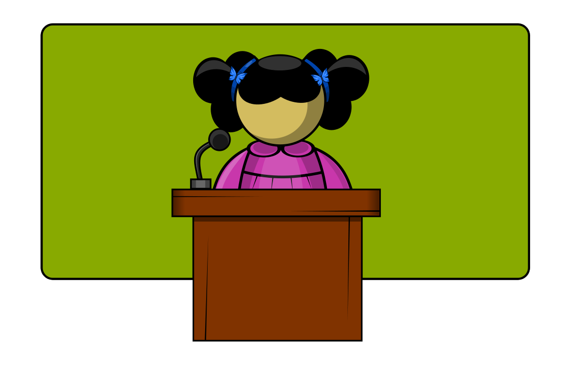 1142x779 Free Girl Student Public Speaking Clip Art