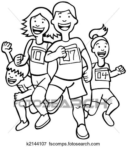 405x470 Clip Art Of Family Run Art K2144109