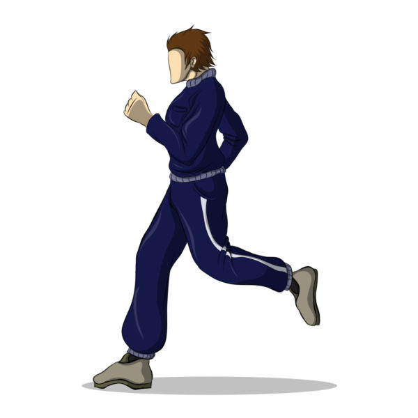 600x600 Clip Art Of A Female Runner