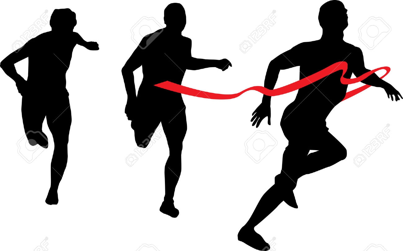 1300x811 Runner Clipart Silhouette
