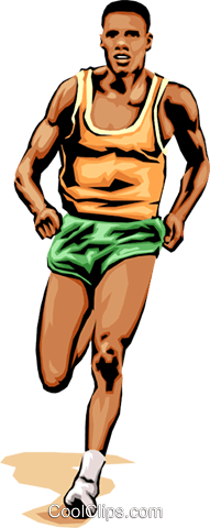 191x480 Man Running Race Royalty Free Vector Clip Art Illustration
