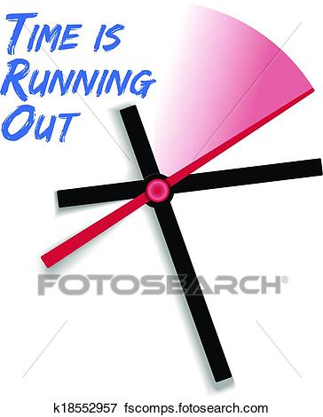 364x470 Clip Art Of Limited Time Running Out Clock K18552957