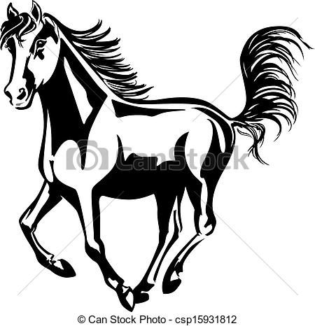 450x466 Clipart Horse Running