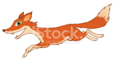 379x200 Running Fox Stock Vectors